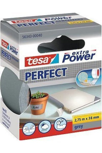 Tesa Ticaret Tesa Tesa Extra Power Perfect Gewebeband 2,75μ 38χιλ. Γκρι Κωδικ...
