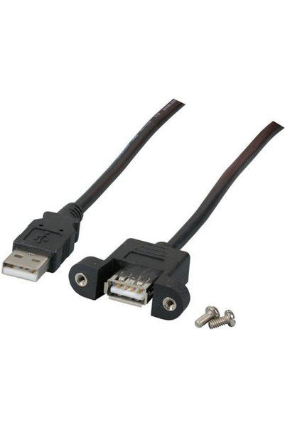 EFB Καλώδιο USB 2.0 USB-A Αρσενικό - USB-A Θηλυκό Μαύρο 3μ K5291SW.3V2