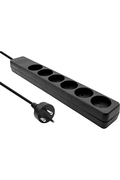 MicroConnect Πολύπριζο 6 θέσεων με καλώδιο 5μ Κωδικός: MC-GRU0605DKB