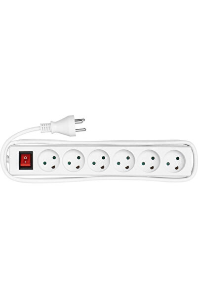 MicroConnect Πολύπριζο 6 θέσεων με διακόπτη και καλώδιο 3μ Κωδικός: MC-GRU0630DK