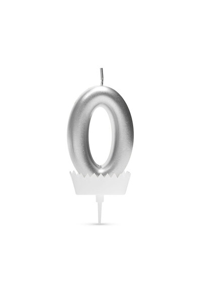 Alista Home Cake candle, size 6x3 cm, number 0