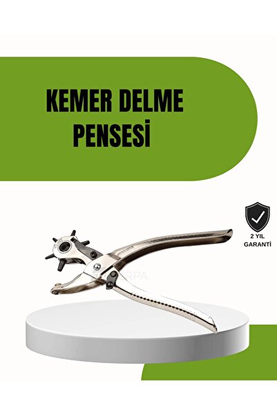 Generic Brand Leather Belt Bag Shoe Hole Punching Pliers Repair Tool with 6 T...