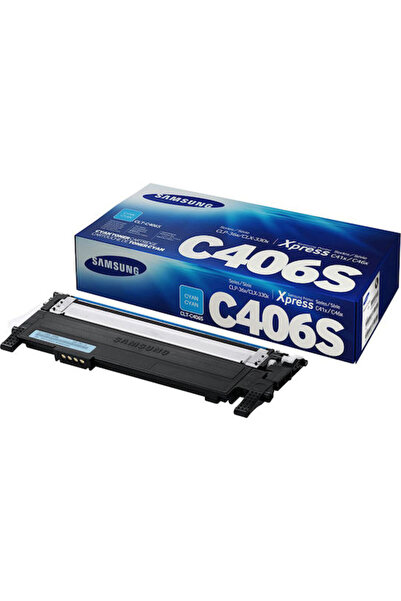 Samsung CLT-C406S Γνήσιο Τόνερ Εκτυπωτή Λέιζερ Κυανό 1000 Σελίδες (ST984A)