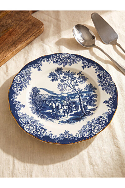 LC Waikiki Quality Pieces from Çelebi Store Embroidered Porcelain Serving Plate