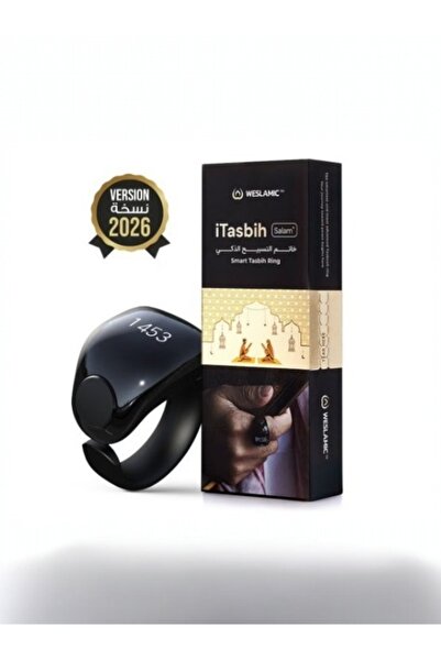 WESLAMIC 2026 Salam Edition Smart Electronic Tasbih Ring - Black