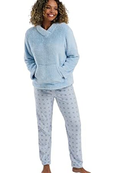indigo giyim Indigo Sky Women's Indigo Sky Womens Sasha Cosy Fleece Pyjama Se...