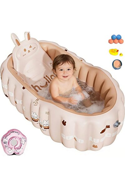 XICEN Baby Inflatable Bathtub, Portable Travel Baby Infant Bath Tub, Toddler ...