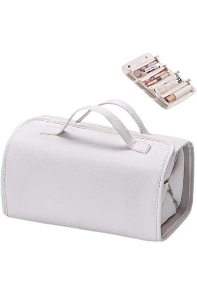 Bukela Hanging Toiletry Bag for Women, Roll Up Makeup Organizer with 4 Detach...