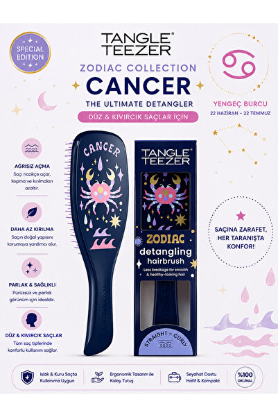 Tangle Teezer Yengeç Burcu için 600X800 ölçülerinde sade ve öz açıklamalı dik...