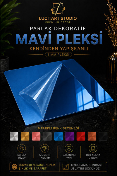 Arıkoğlu Reklam ve Yapı LucitART Kendinden Yapışkanlı Parlak Dekoratif Pleksi...