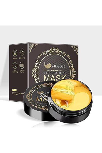 Yelajoy 60 قطعة من أقنعة العين بالذهب النقي المضادة للشيخوخة مع الكولاجين وحم...
