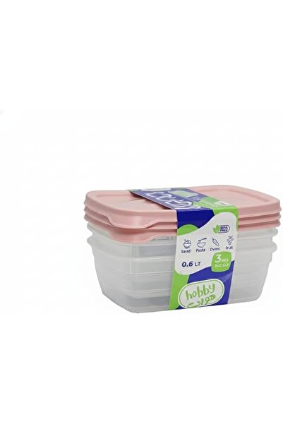 Generic Food Storage Containers with Lids, Set of 3, 600Ml BPA Free Plastic F...