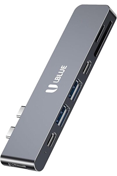 GENERAL يو بلو محول موزع USB-C 7 في 2 نوع C، 4K@60Hz HDMI، USB-C PD، SD/Micro...