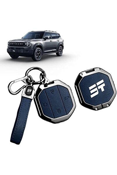 wisfunlly Car Zinc Alloy Leather Car Key Case Cover Fit for Jetour Traveller ...