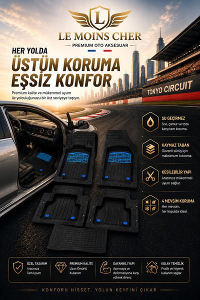Le Moins Cher Renault Clio 5 Esprit Alpine Havuzlu Oto Paspası Kaymaz Taban D...