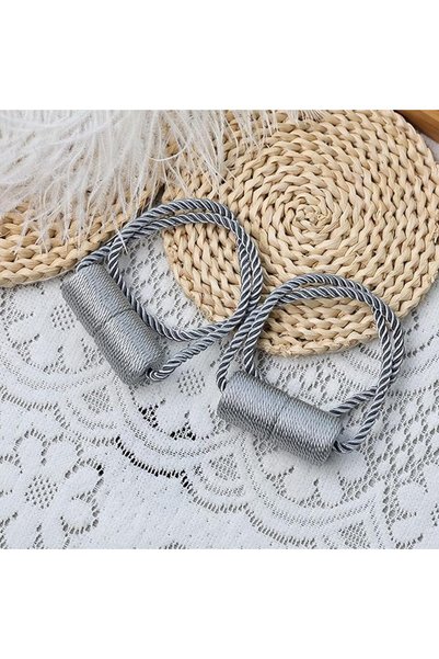 ToolHouse 4 Pack Magnetic Curtain Tiebacks – Rope Curtain Holders for Drapes, Modern Decorative Tie