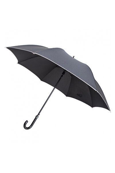 Parasol Umbrela lunga XL pentru barbati cu margine de culoare gri MA132.09,