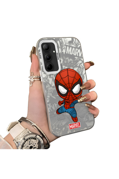 Hontinga Samsung Galaxy A35 Compatible Spider Man Patterned Silicone Edge Har...