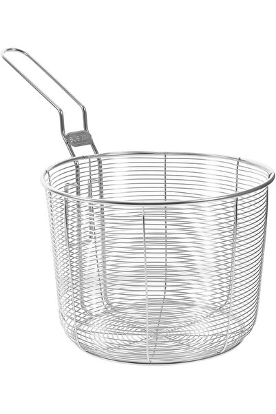 PRETYZOOM Stainless Steel Strainer Basket, Deep Colander With Hanging Handle ...