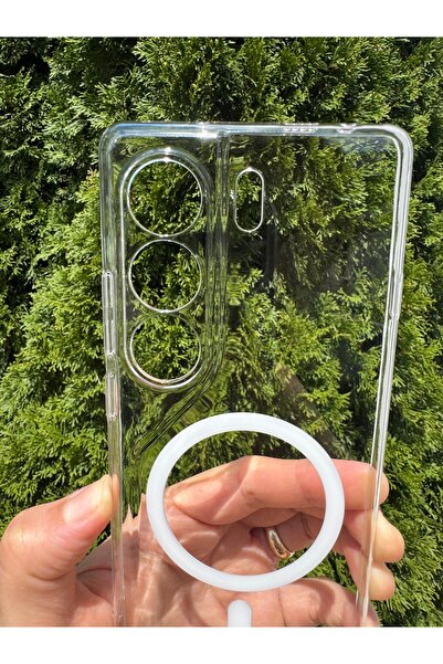 Deppo Trend Tecno Camon 40 Uyumlu Kılıf İnce Sert Sararmaz Magsafe Kamera Korumalı Koruyucu Dayanıklı Transparan Arka Kapak