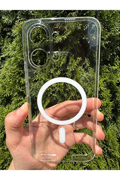 Deppo Trend Poco X8 Pro Max Uyumlu Kılıf İnce Sert Sararmaz Magsafe Kamera Korumalı Koruyucu Dayanıklı Transparan Arka Kapak