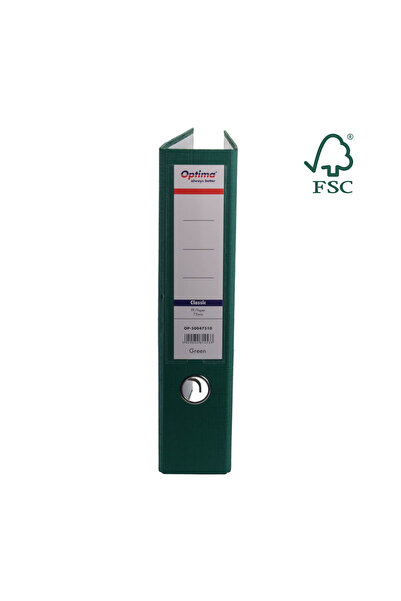 Optima Biblioraft A4, Plastifiat Pp/Paper, Margine Metalica, 75 Mm, Classic -...