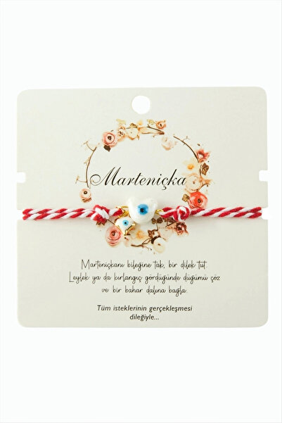 Generic Brand Heart Glass Beads Marteniçka Rope Bracelet