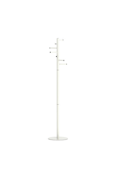 MAUL Cuier Metalic, 7 Agatatori, Baza Solida, Caurus - Alb, 4 cm