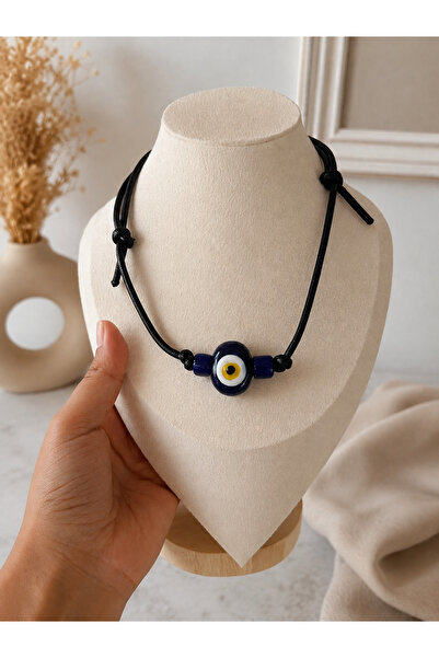 ANKA JEWELLRY Evil Eye Bead Rope Necklace Cagla Şıkel Necklace