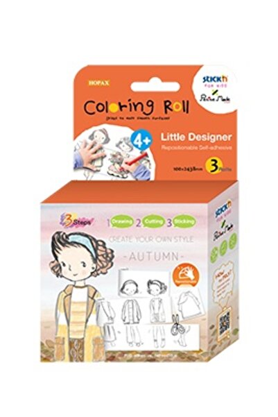 Hopax Cutie Creativa Cu Role Pentru Colorat, 3 Buc/Set, Stick'N Little Design...