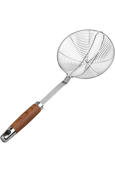TERRIFI Strainer Skimmer Spoon, Stainless Steel Wire Ladle with Long Handle f...