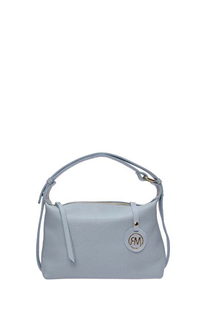SimpleFind Roberta M Geanta piele -Rosa-Albastru deschis,Geanta de umar piele...