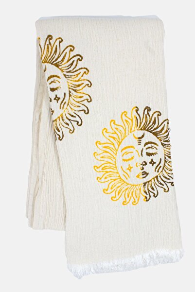 Zehra ana Bohemian Design Multi-Purpose Peshtemal & Sunbed Cover with Luminou...