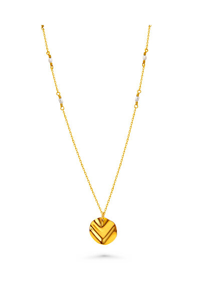 INSENTO Colier de argint placat cu aur de 24K - Sabina