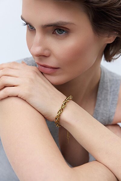 KADRİYE BAŞTÜRK Vera Interchangeable Model Bracelet Gold