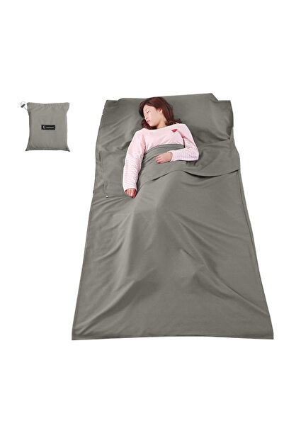 Choice3 Deep Space Gray Lightweight Sleeping Bag Liner Sleeping Sack Outdoor ...