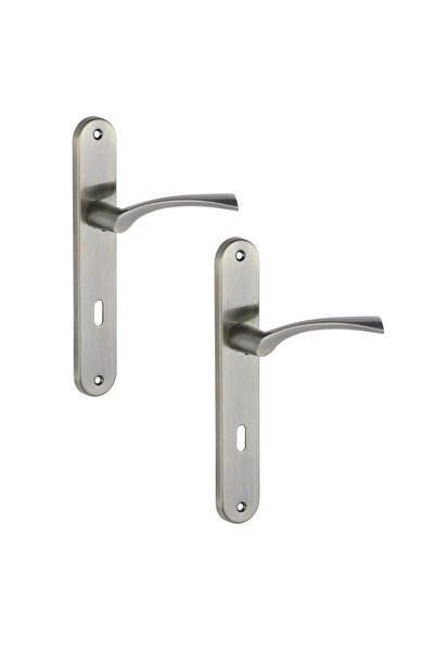 Kuchinox Mâner pentru uși de interior, NOA, cu cheie, placă lungă de 90mm, pa...