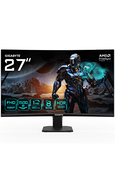 Gigabyte GS27FC 27 " FHD Curved Gaming " GS27FC EK "