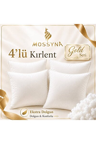Mossyna |   Gold Series |   4-Piece Double Ultra Plump Throw Pillow Inner Cus...