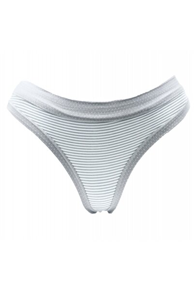 HUNEX UNDERWEAR Γυναικείο Βαμβακερό Στρινγκ Γκρι 1751GK, Μέγεθος M