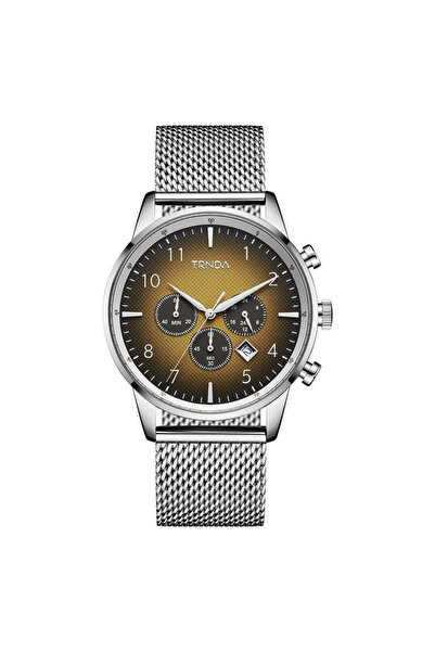 TRNDA Men's Stainless Steel Watch, Gradient Cedar Brown Dial | Trnda43mm