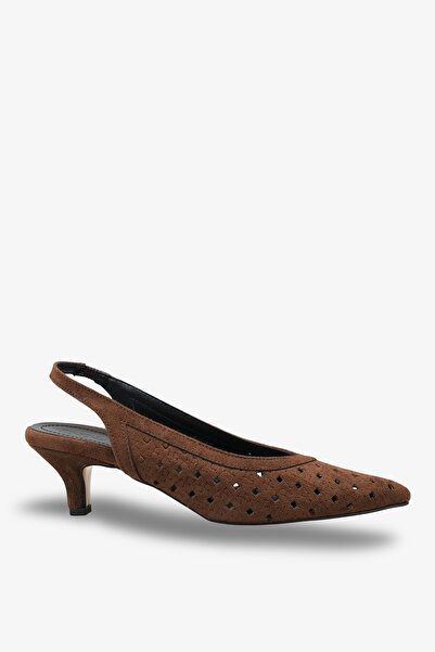 İNNABUTİKK Caarel Women's Heeled Shoes - Brown Suede