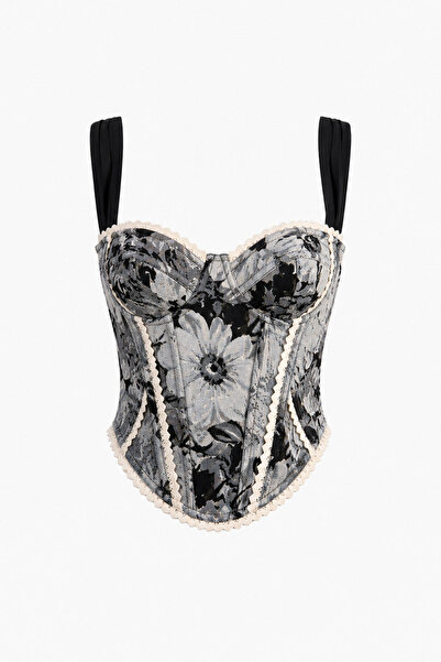 Özge Özgenç Lace Patterned Corset