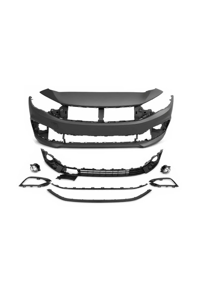 tuningset Μπροστινός προφυλακτήρας κατάλληλος για FIAT TIPO 356 2021-2026 Μαύ...