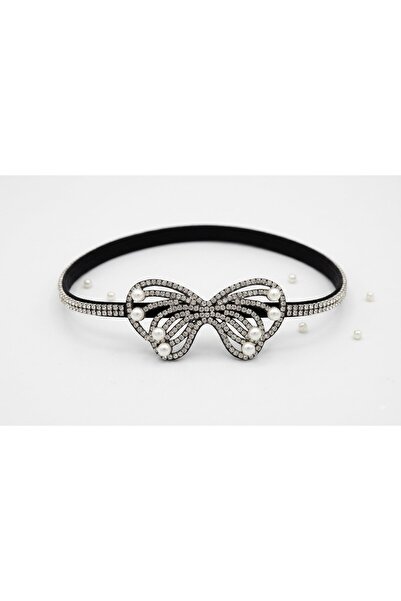 Shiklik Women's Elastic Hair Band with Stones and Pearls - Different Figure O...