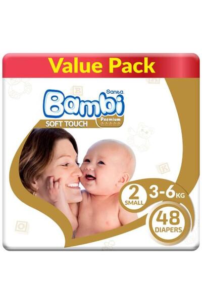 Sanita Bambi Diapers Size 2 Small 3-6 kg 48 Diapers