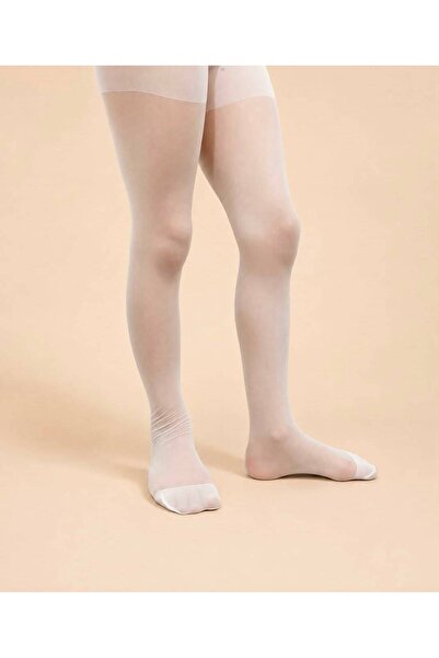 DÜVEN Nose Resistant Semi-Shiny 20 Den Thin Vanilla Children's Pantyhose