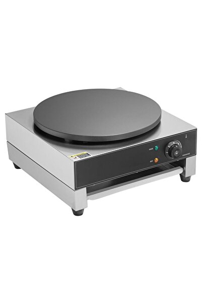 OEM Plita pentru clatite profesionala, Inox, putere 1700 W, diametru 400 mm, ...