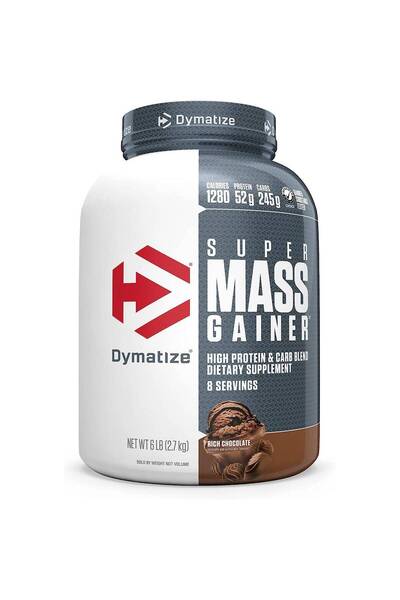 Dymatize Super Mass Gainer Protein Powder Rich Chocolate 2.72kg