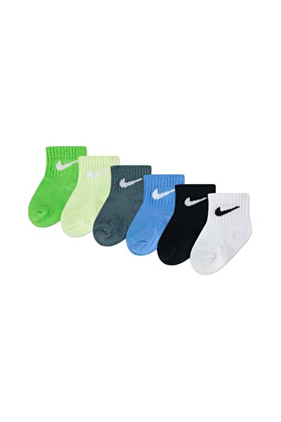 Nike NHN SWOOSH 6PK Βρεφικά Παπούτσια Αστραγάλου SO NN0641-EAU Πολύχρωμα